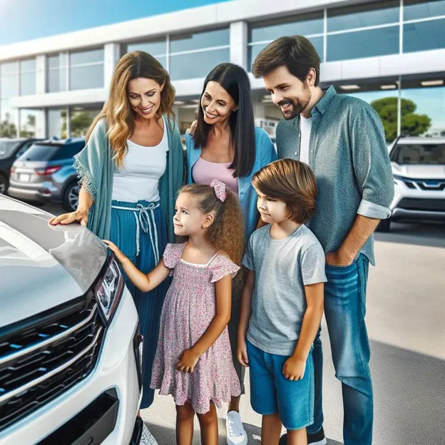 Family Purchasing a Car